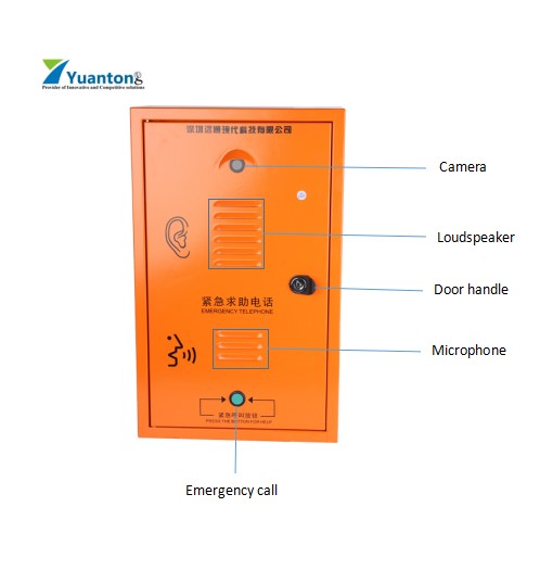 Elevator Handsfree Emergency Intercom Telephone IP66 With Full Keypad