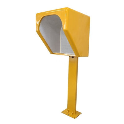 Buy Soundproof Telephone Acoustic Hood Phone Booth Public Call Box In Yellow Color Stand Alone online manufacture