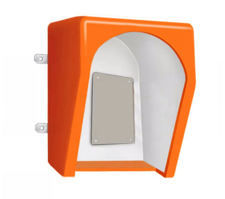 Buy Vandal Proof Telephone Acoustic Hood Soundproof Yellow For Noisy Industry online manufacture