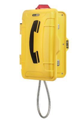 Buy Industrial Weatherproof Telephone with Strong Noise Canceling and Wall-Mounted/Pole-Mounting Options Featuring Telescopic Stainless Steel Cable Tube online manufacture
