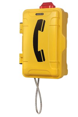Buy Industrial Weatherproof Telephone with 3W Buzzer DC 12V/AC 220V and -40ºC ~ +70ºC Outdoor Call Station online manufacture