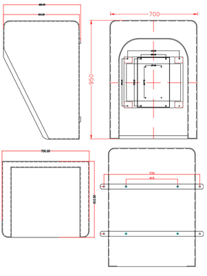 Wall Mounted Telephone Acoustic Hood Waterproof Phone Booths Outdoor