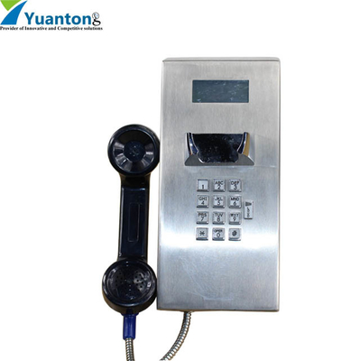 Cold Rolled Steel Public Hotline Vandal Proof Telephone  DC12V Full Duplex For Jail