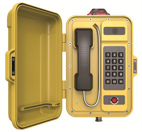 Full Keyboard Dialiing Industrial Weatherproof Telephone Compatible Sip Protocol