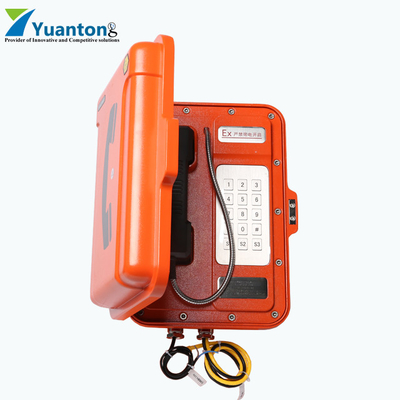 Dc12v Adapter External Explosion Proof Telephone Built In Power Amplifier For Broadcast