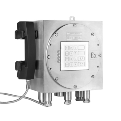 Wall Mounting IP66 Industrial Telephone With Blue Beacon And RJ45