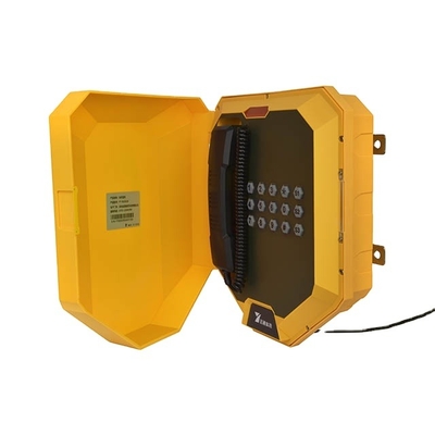 Optional Noise Cancelling Handset Industrial Communication Devices with IP67 Ingress Protection ABS PC Material