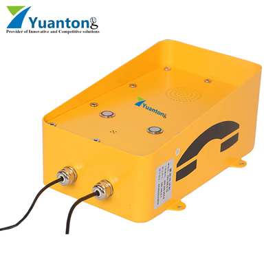 IP67 Weatherproof Telephone with Optional Noise Cancelling and 30W Max External Speaker Housing Material DC 12V / AC 220V