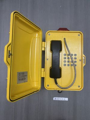 IP68 Analogue Industrial Weatherproof VoIP Outdoor Telephone with Amplifier Build-in 30W max and Optional POE