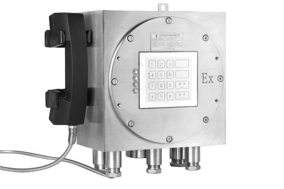 Stainless Steel Explosion Proof Industrial Telephone with 30W Built-in Amplifier and IP66 Protection Grade