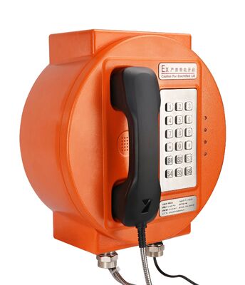 Aluminium Alloy Enclosure Explosion Proof Telephone with Strong Noise Canceling and IP66 Protection for Hazardous Areas