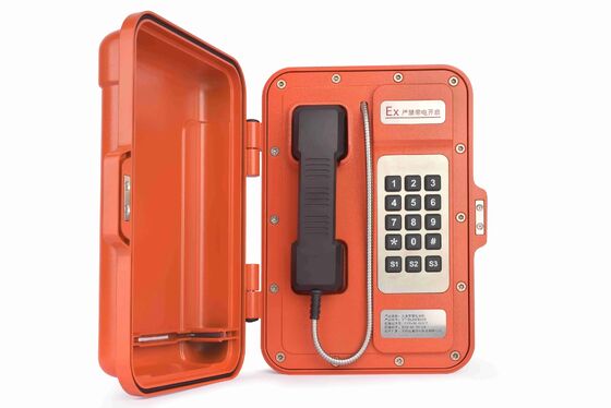 Explosion Proof Telephone with Aluminium Alloy Enclosure, Strong Noise Canceling and 30W Built-in Amplifier for Hazardous Areas