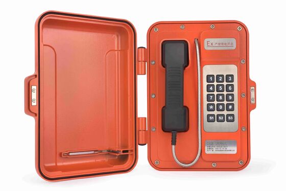 Aluminium Alloy Enclosure Explosion Proof Telephone with Strong Noise Canceling and 30W Built-in Amplifier for Hazardous Areas