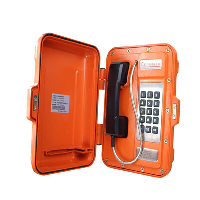 Explosion Proof Telephone with Aluminium Alloy Enclosure Strong Noise Canceling and 30W Built-in Amplifier Industrial Intercom