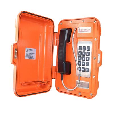 IP67 Protection Aluminium Alloy Enclosure Strong Noise Canceling Explosion Proof Industrial Telephone for Hazardous Areas