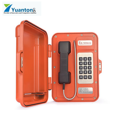 Aluminium Alloy Enclosure Explosion Proof Telephone with Strong Noise Canceling and 30W Built-in Amplifier for Hazardous Areas