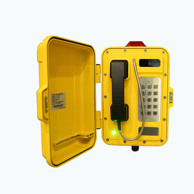 24VDC To 65VDC Industrial Waterproof Analog Phone With Video Camera