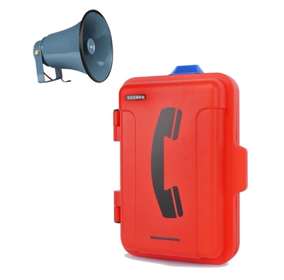 Wall Mounting Warning Light Industrial Analog Telephone  Waterproof For Pabx Telephone Systems